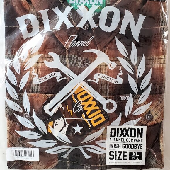 DIXXON Flannel IRISH GOODBYE Flannel Shirt - Men's XL Tall